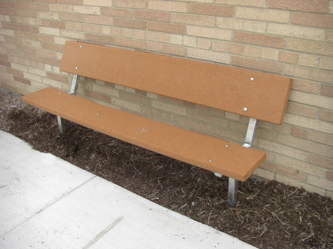Stationary Standard Park Bench - RECYCLED PLASTIC Lumber