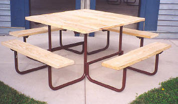 Square Table - UNTREATED Lumber